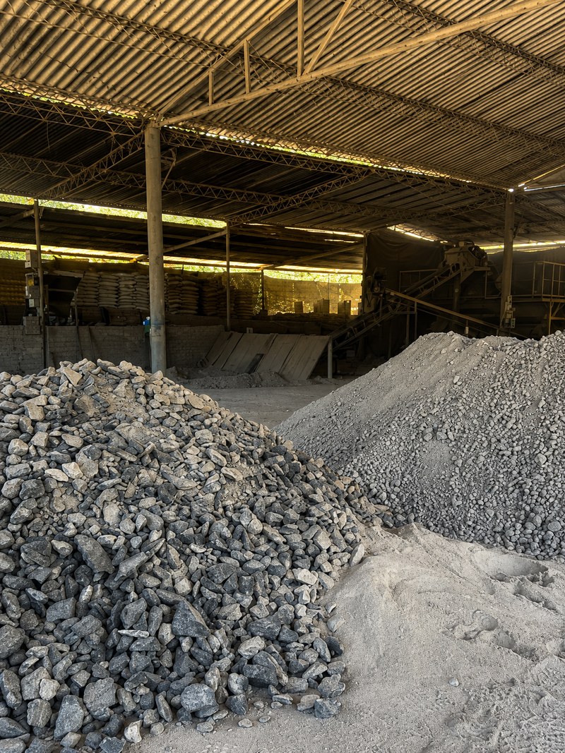 Materia prima de roca fosfórica